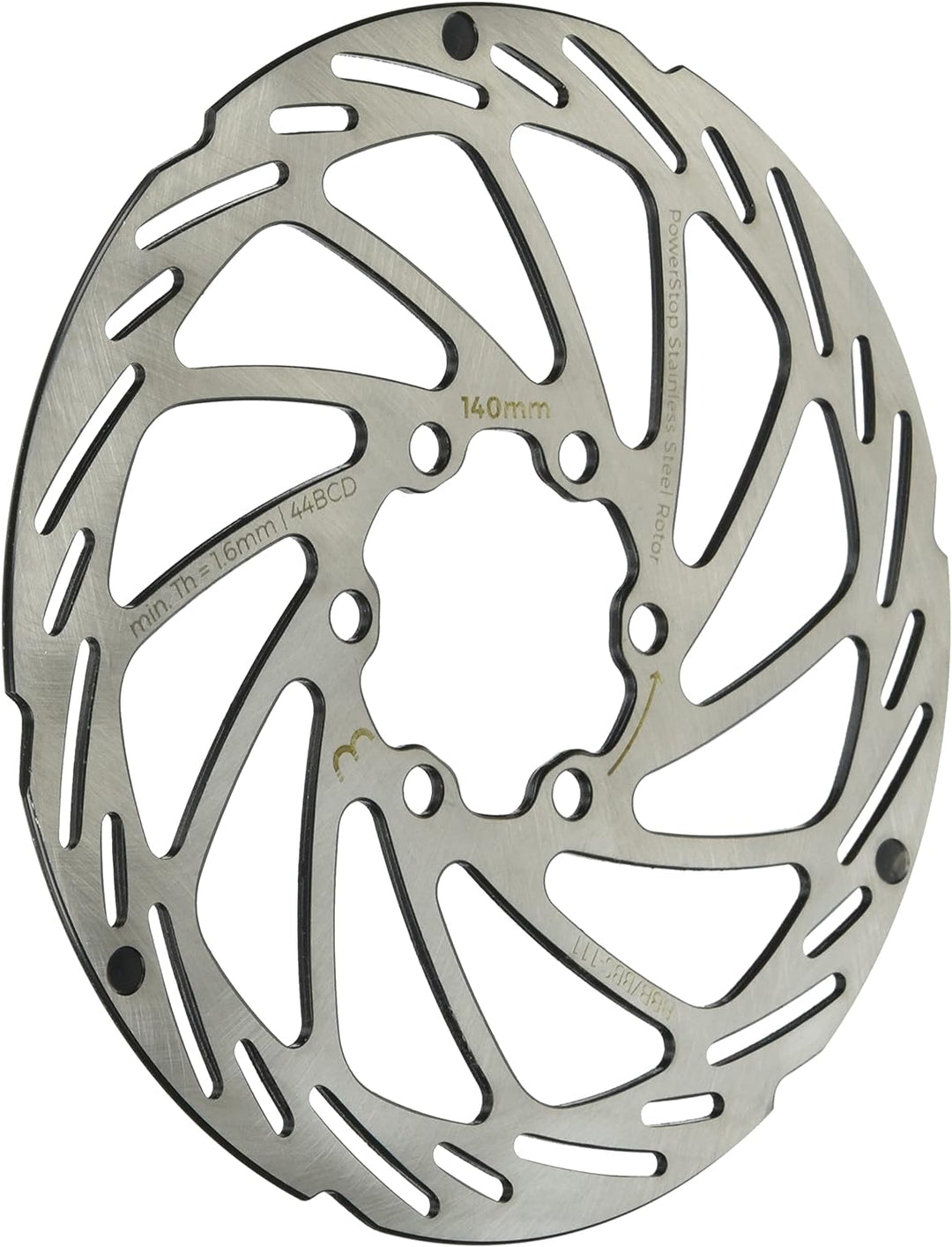 BBB Cycling Bike Bremsscheibe mit 6 Schrauben Edelstahl Fahrradbremsscheibe mit Verschleissanzeige f