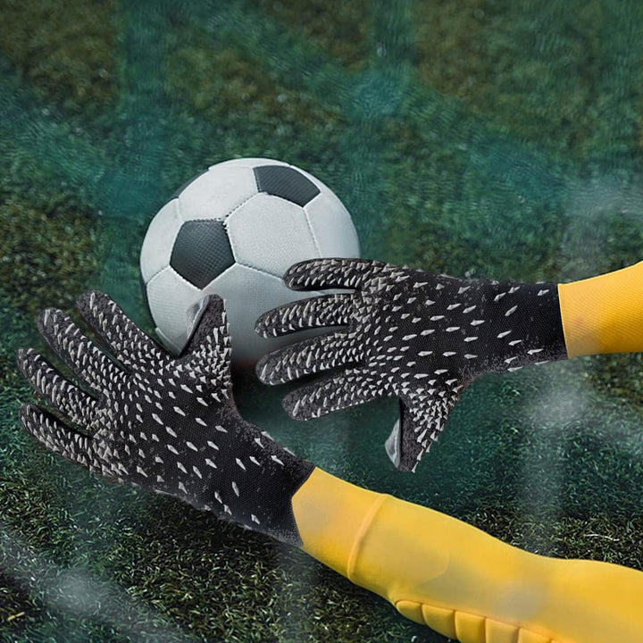 OLYSPM Torwarthandschuhe Kinder,Fussball Handschuhe,Torwart Handschuhe mit Umfassendem Schutz für Ei