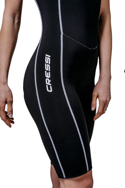 Cressi Base Layer Shorts Vest Lady 2.5mm - Unteranzug für Frau, Schwarz Schwarz L, Schwarz L