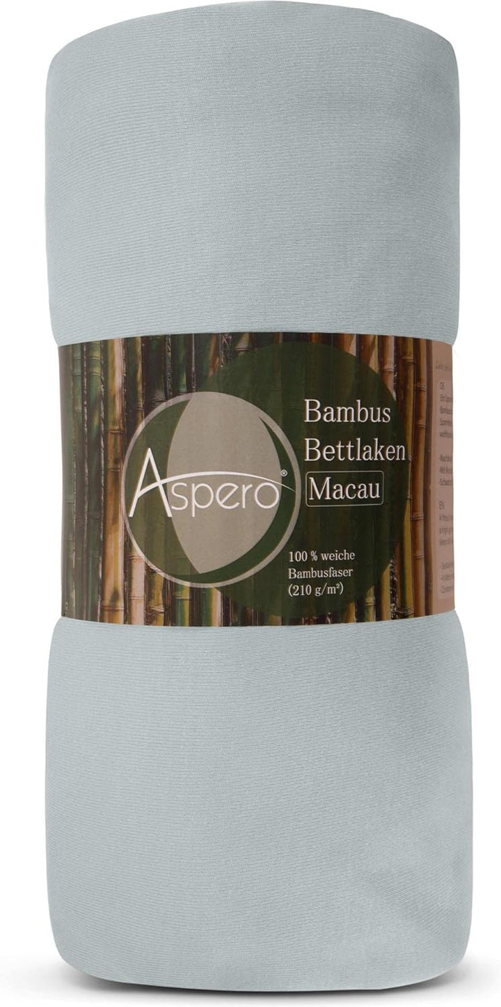 Bambus Spannbettlaken 4 Jahreszeiten| weiches Spannbetttuch 210 g/m² Oeko-Tex aus aktmungsaktivem Ma