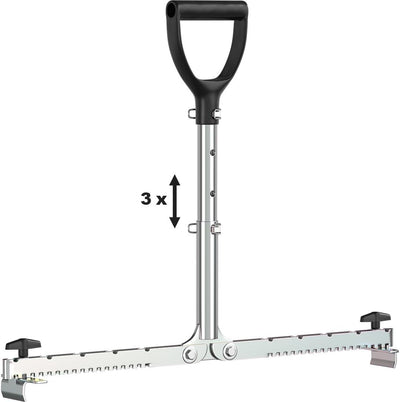 LANGFIT® Plattenheber 30 bis 62cm - Rückenfreundlich durch 3-fach höhenverstellbarem Griff - Schonen