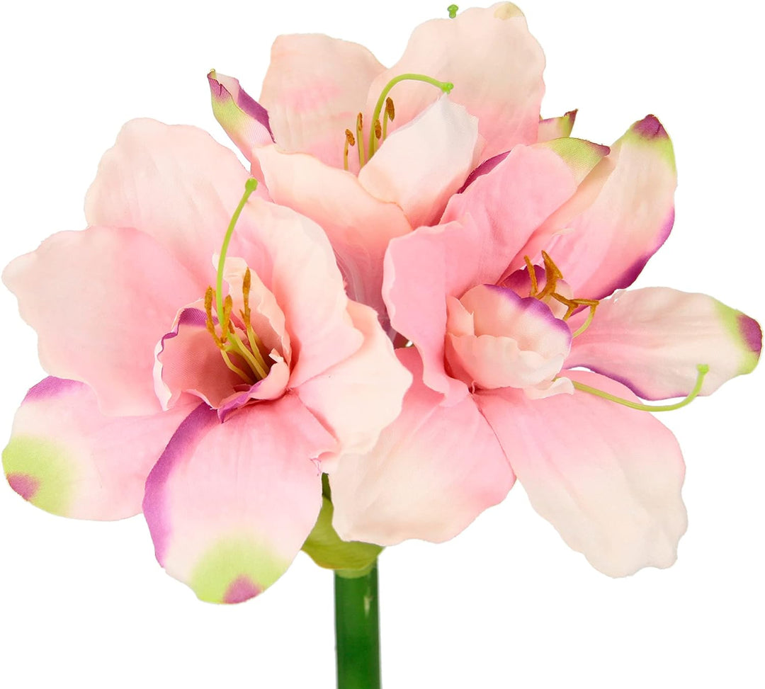 Flair Flower Amaryllis naturgetreue Seidenblume Textilblumen Kunstblume Hochzeitsdekoration Gefälsch