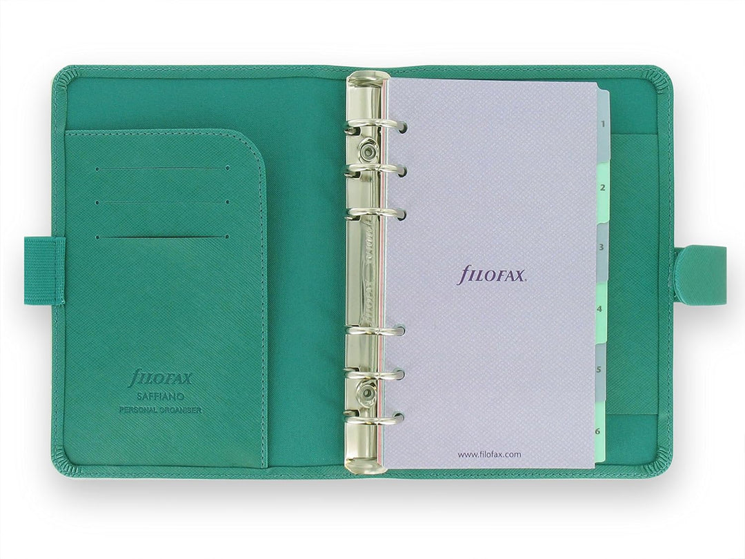 Filofax 22530 Organizer Personal Saffiano, aquamarine, aquamarin