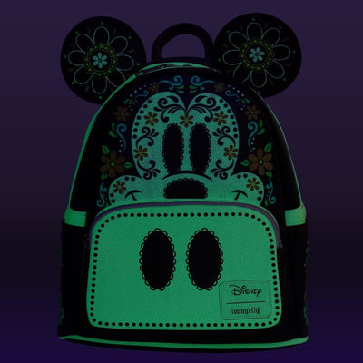 Loungefly Mickey Mouse Dia de los Muertos Sugar Skull Mickey Mini-Rucksack – Entertainment Earth Exc