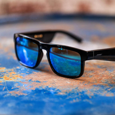 Bose Frames Brillengläser-Kollektion, Modell Tenor in Blau verspiegelt (polarisiert), austauschbare