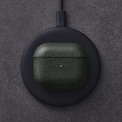 Woolnut Leder Hülle Case für AirPods 3. Gen - Grün, Grün