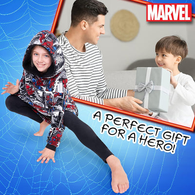 Marvel Spiderman Übergrosse Hoodie Decke Kinder Jungen und Mädchen