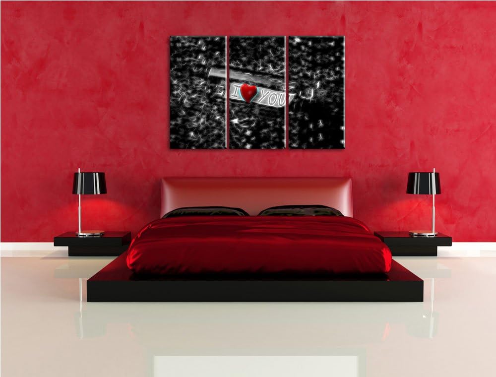 romantische Flaschenpost NewArt 3-Teiler Leinwandbild 120x80 Bild auf Leinwand, XXL riesige Bilder f