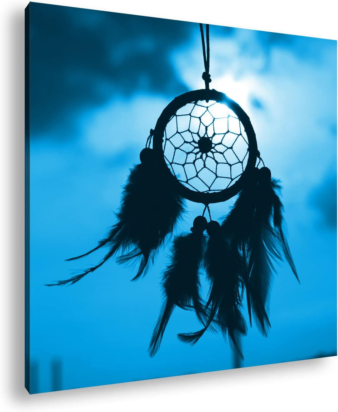 deyoli Traumfänger im Wind Format: 70x70 Effekt: Zeichnung als Leinwandbild, Motiv auf Echtholzrahme