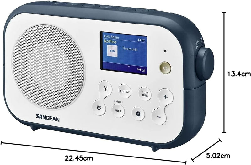 Sangean DPR-42BT tragbares DAB+ Digitalradio (FM-RDS-Tuner, Bluetooth, integrierter Lautsprecher, Ba