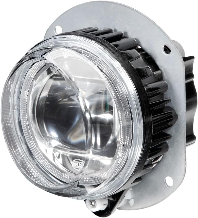 HELLA - LED-Nebelscheinwerfer - 90mm Performance L4060 - 24/12V - rund - Einbau - glasklare Streusch