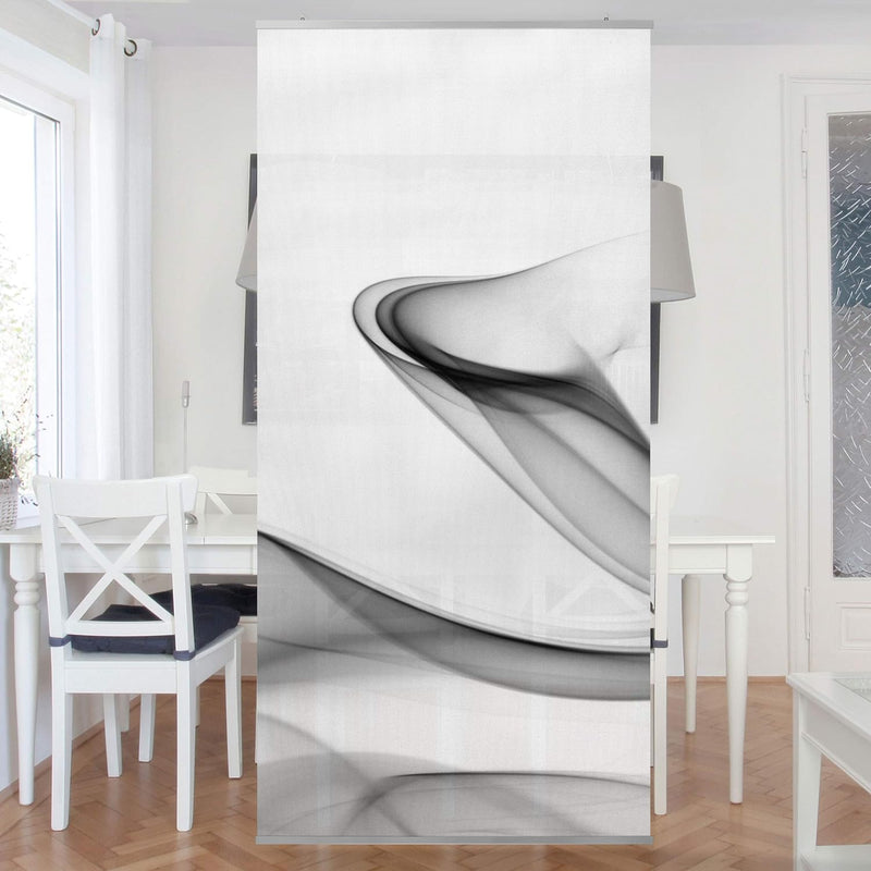 Bilderwelten Raumteiler Grey Flame 250x120cm inkl. transparenter Halterung 250x120cm incl. transpare