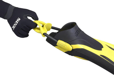 Seac PROPULSION S Geräteflossen mit Sling Straps (Bungees) Amarillo S/M, Amarillo S/M