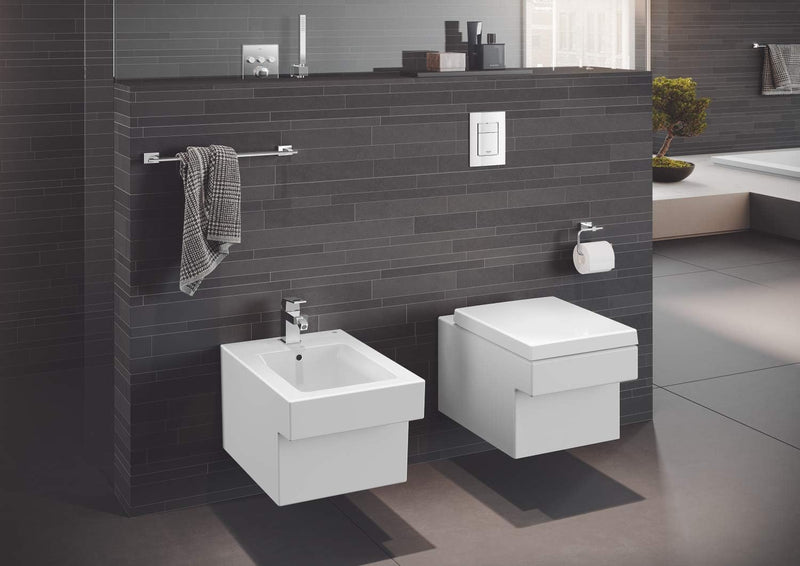 GROHE Cube Keramik - WC-Sitz (inkl. Deckel und Befestigungsset, abnehmbar), alpinweiss, 39488000