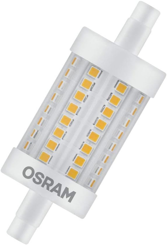 OSRAM LED Stablampe mit R7s Sockel, LED-Röhre mit 7 W-Glühbirne, Ersatz für 60W-Glühbirne, Warmweiss