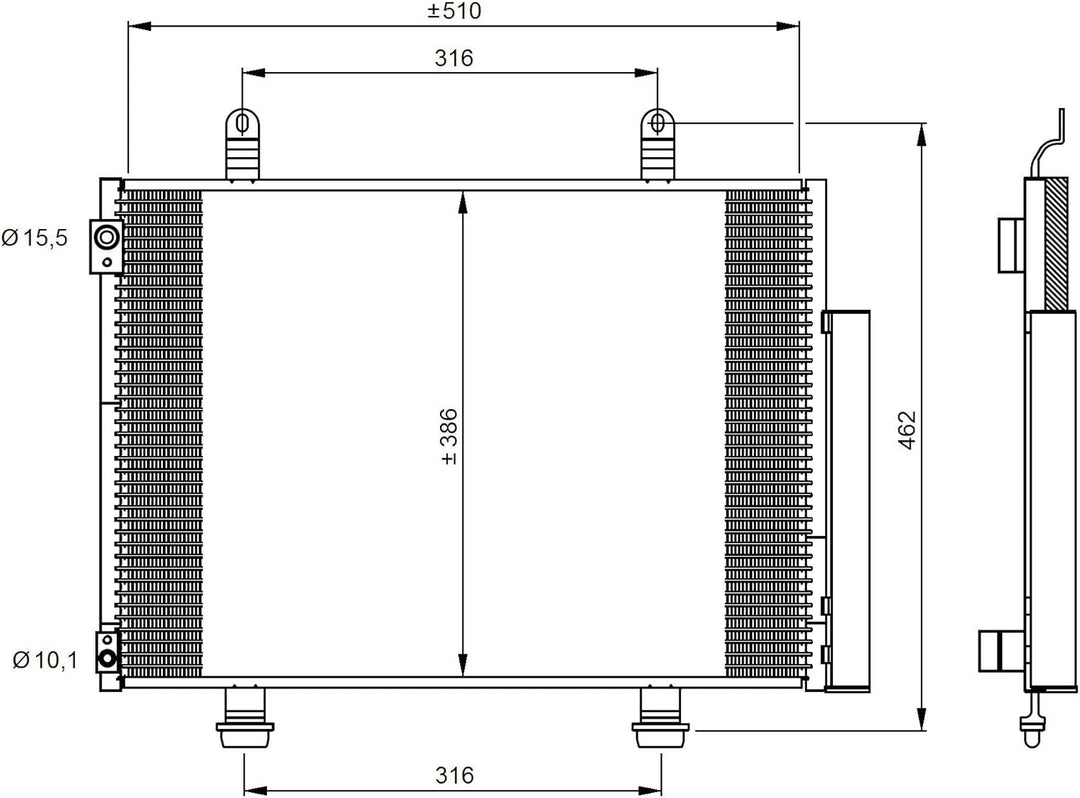 NRF 35944 Kondensator, Klimaanlage