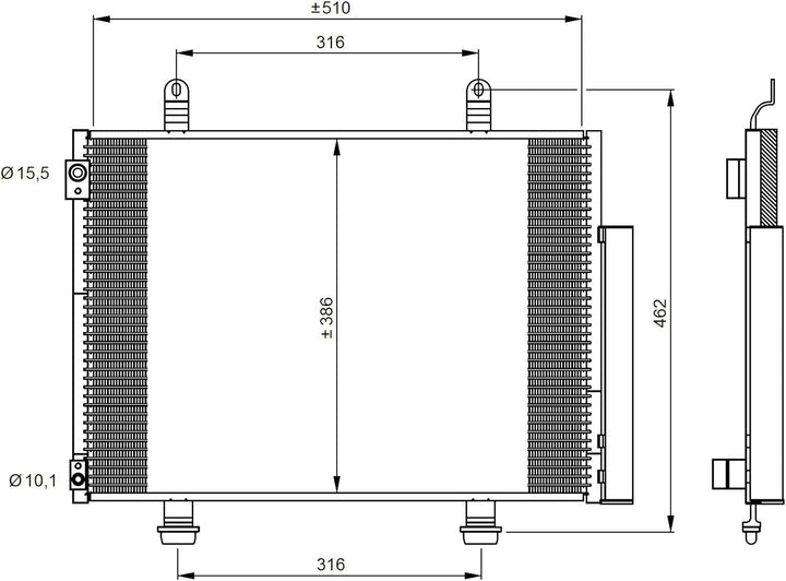 NRF 35944 Kondensator, Klimaanlage