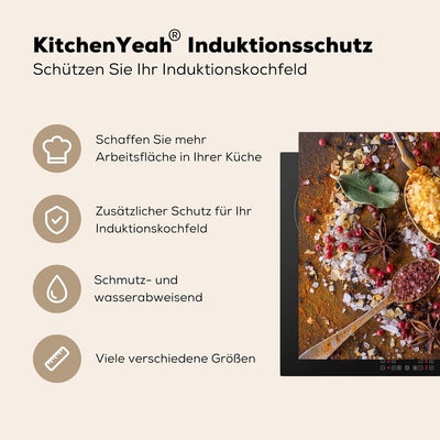 KitchenYeah© Herdabdeckplatte Einteilig Küche Abdeckplatte für Ceranfeld Abdeckung Induktionskochfel