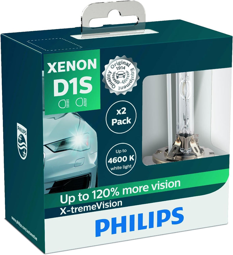 Philips 85415XVS2 Xenon-Scheinwerferlampe X-tremeVision D1S, Doppelset D1S Single, D1S Single