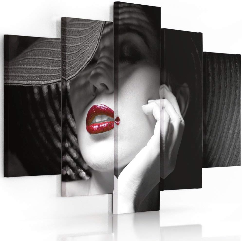 Feeby. Leinwandbild - 5 Teile - Bilder, Wand Bild, Wandbilder, Kunstdruck XXL, 5-Teilig, Typ A, 100x