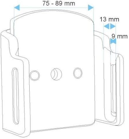 Brodit Gerätehalter 511483 | MADE IN SWEDEN | für Smartphones - universell einsetzbar Single, Single