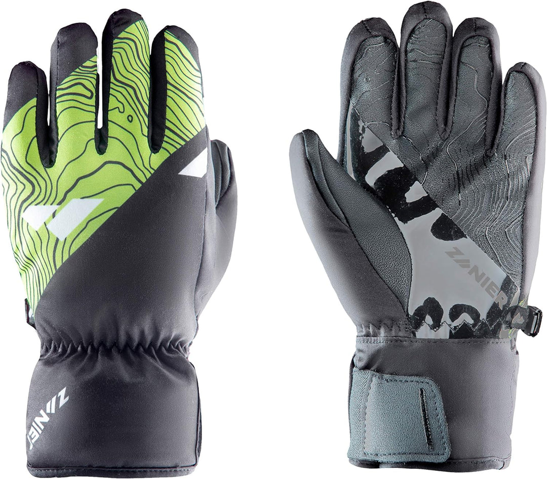 Zanier-Jugend-Handschuhe-SILLIAN.STX 5 Grün, Schwarz, 5 Grün, Schwarz