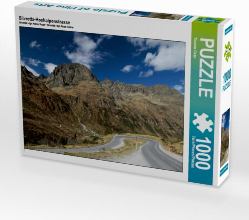 CALVENDO Puzzle Silvretta-Hochalpenstrasse 1000 Teile Lege-Grösse 64 x 48 cm Foto-Puzzle Bild von Fo