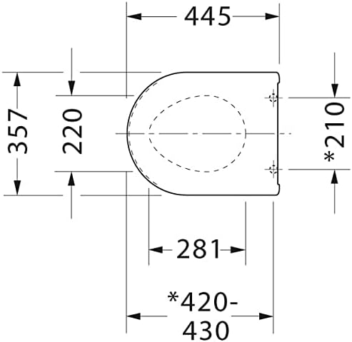 Duravit WC-Sitz passend zu Starck 2, Happy D. und Darling, Toilettendeckel mit Absenkautomatik, Klod