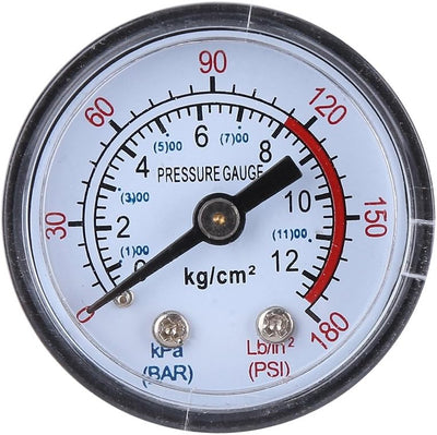 90-120 PSI Luftkompressor Druckregelschalter Ventilregler mit Doppelmessgeräten