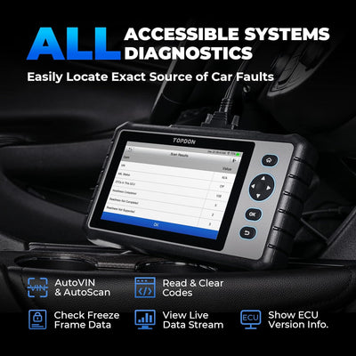 TOPDON OBD2 Diagnosegerät ArtiDiag800, Alle Systemdiagnosen&28 Servicefunktionen, Diagnosegerät auto