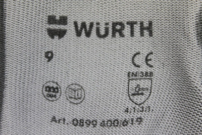 Würth Montagehandschuhe 12 Paar Gr. 9 Economy Mechaniker Arbeitshandschuhe Bauhandschuh Nylonhandsch