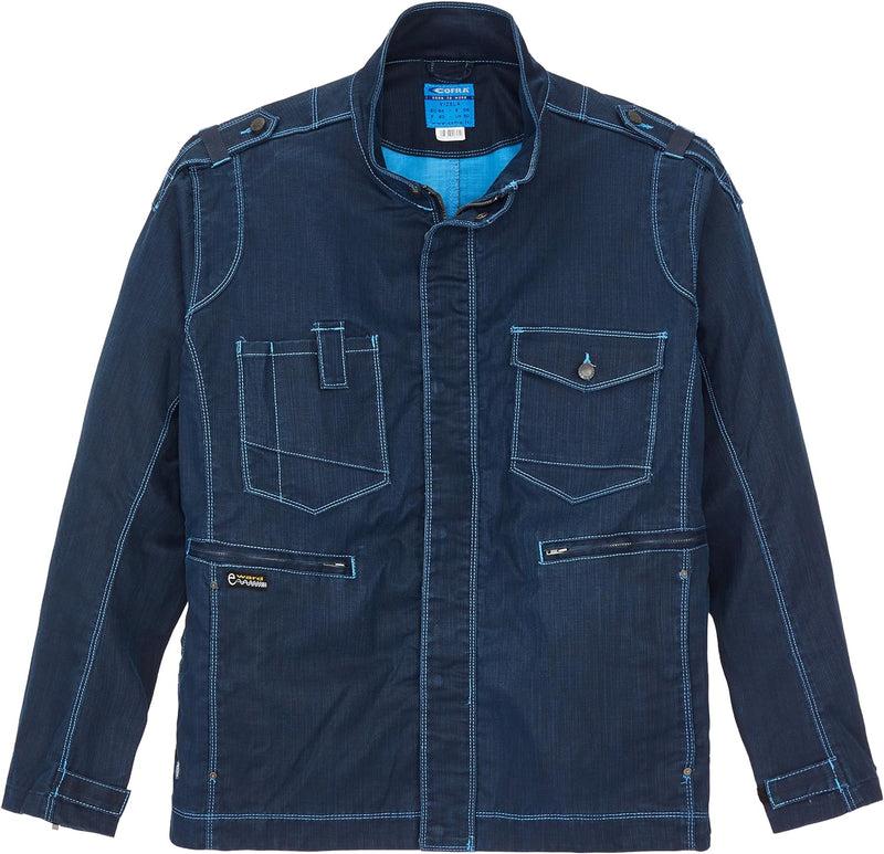 Cofra V470-0-02.Z64 Arbeitsjacke "Vizela", marineblau / hellblau, Grösse 64 64 Navy / Blue, 64 Navy