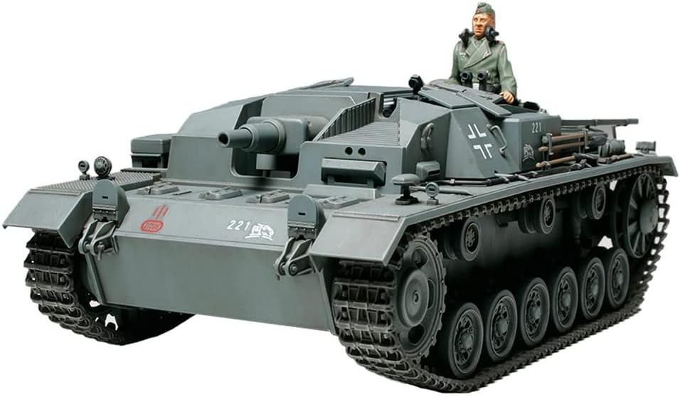 Tamiya 300035281 300035281-1:35 WWII Deutsche Sturmgeschütz III B (1),originalgetreue Nachbildung, P