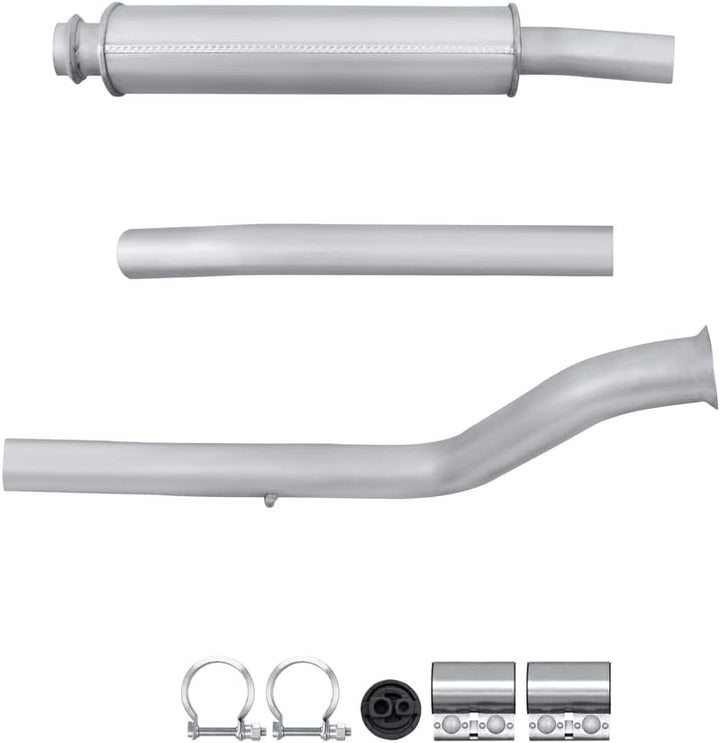 HELLA 8LC 366 025-131 Mittelschalldämpfer - Easy2Fit® Kit - mitte - dreiteilig - Set mit Anbauteilen