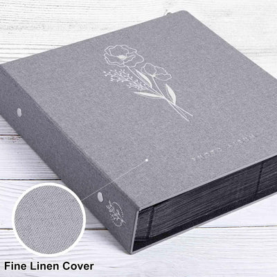 Lanpn Fotoalbum 10x15 1000, Extra Grosses XXL Leinen Einstecken Einsteckalbum für Hoch und Querforma