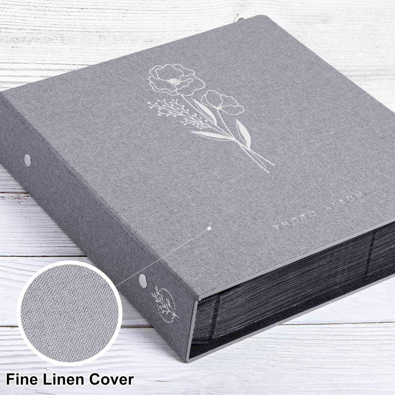 Lanpn Fotoalbum 10x15 1000, Extra Grosses XXL Leinen Einstecken Einsteckalbum für Hoch und Querforma