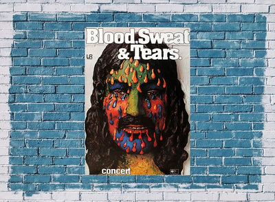 Blood, Sweat & Tears - No Sweat, Tour 1973 » Konzertplakat/Premium Poster | Live Konzert Veranstaltu