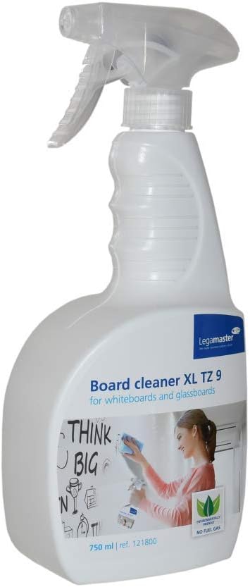 Legamaster 7-121800 Whiteboard Reiniger TZ 9 für grosse Schreibflächen in praktischer Sprühflasche,