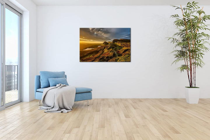 deyoli himmlische Landschaft in Schottland Format:75x50 cm als Leinwandbild, Motiv fertig gerahmt au