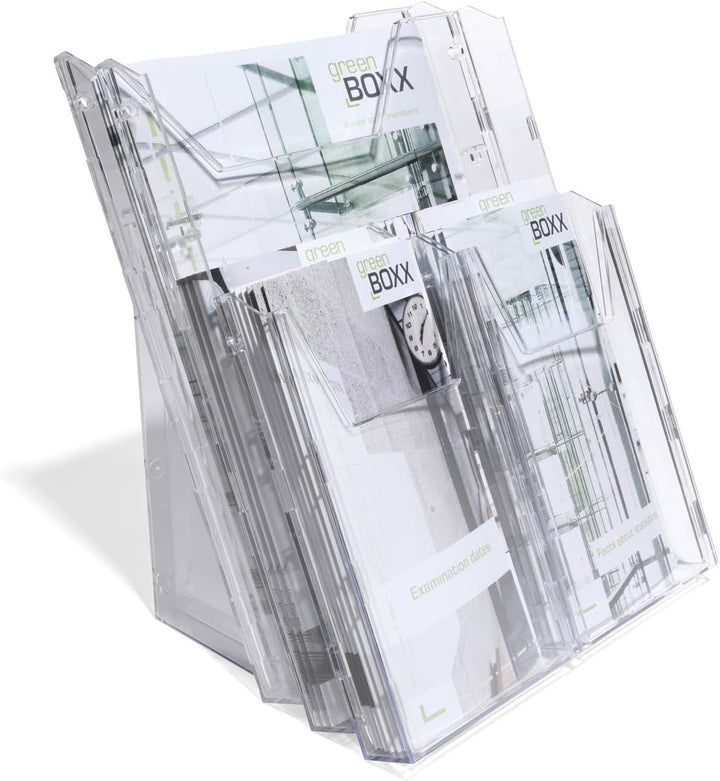 Durable Prospektspender-System Combiboxx Pro, für DIN A4 und 1/3 A4 Formate, für Tisch- und Wandanwe