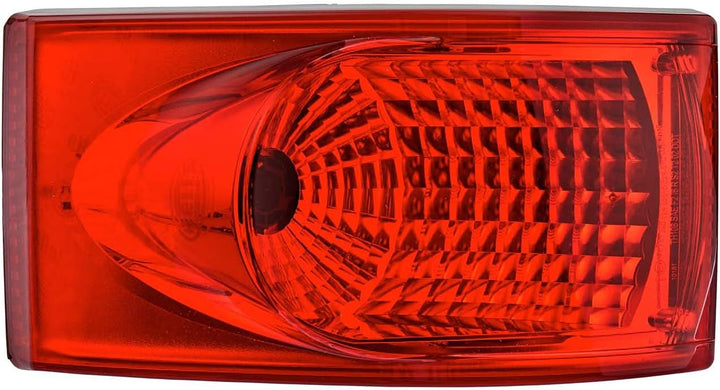HELLA - Heckleuchte - Glühlampe - 24/12V - Einbau/Schraubanschluss - Lichtscheibenfarbe: rot - Steck