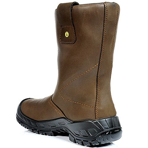 ELTEN Sicherheitsschuhe, Winter RIGGER Boot ESD S3 CI, Herren, Leder, Stahlkappe, leicht, robust, Br