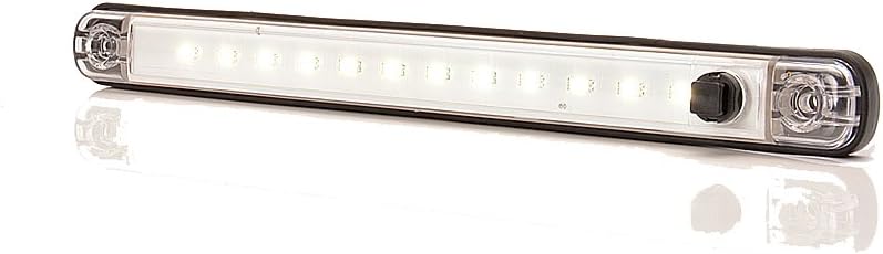 LED-MARTIN 2er Sparset Innenraumleuchte mit Schalter 24V 238mm x 20,6mm