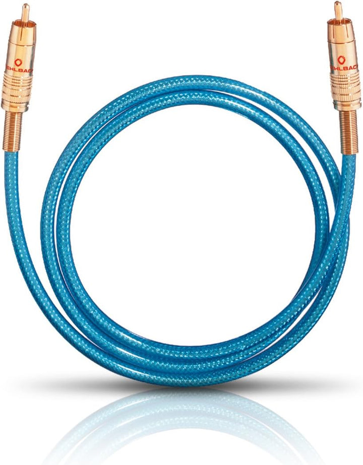 Oehlbach NF 113 DI 100 - Digitales Audio-Cinchkabel - Hochwertiges S/PDIF Koaxialkabel, Mehrfach Sch