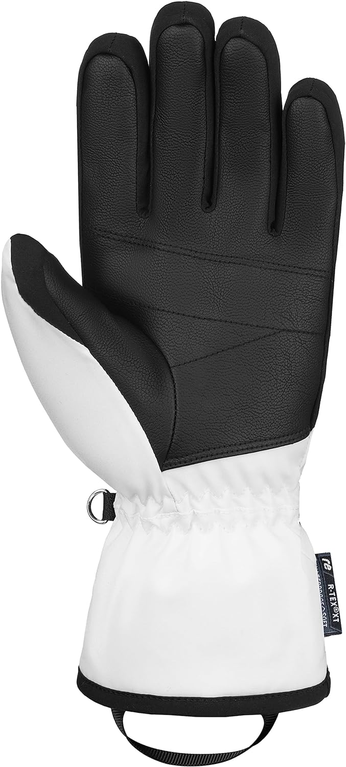 Reusch Damen Handschuhe Helena R-tex Xt Extra Warm, Wasserdicht, Atmungsaktiv 8 Weiss / Schwarz, 8 W
