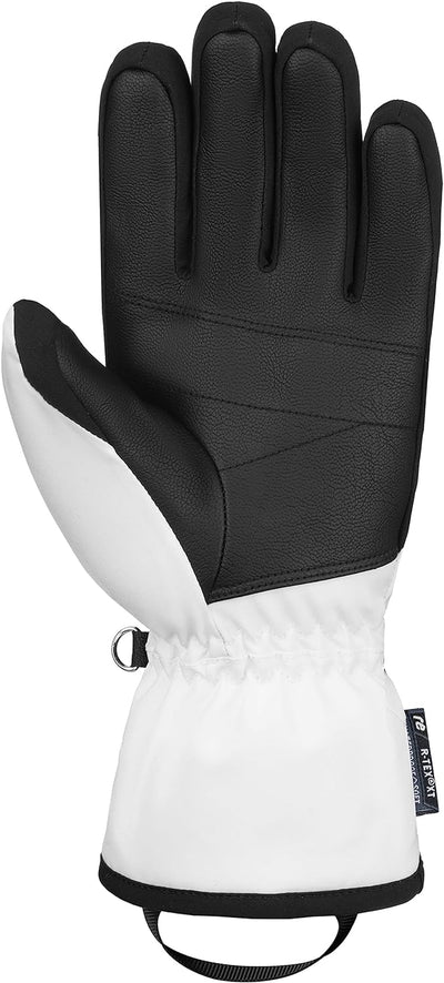 Reusch Damen Handschuhe Helena R-tex Xt Extra Warm, Wasserdicht, Atmungsaktiv 8 Weiss / Schwarz, 8 W