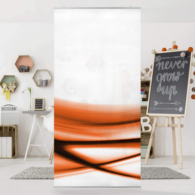 Bilderwelten Raumteiler Orange Design 250x120cm inkl. transparenter Halterung 250x120cm incl. transp