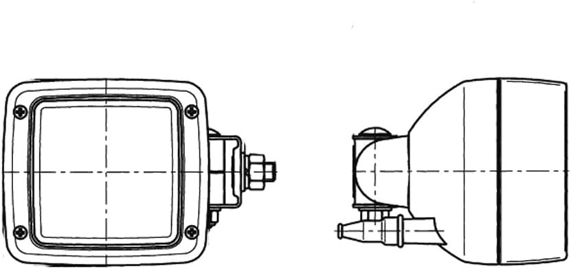 HELLA - Halogen-Arbeitsscheinwerfer - Ultra Beam - 12/24V - Anbau/geschraubt - für waagerechte Befes