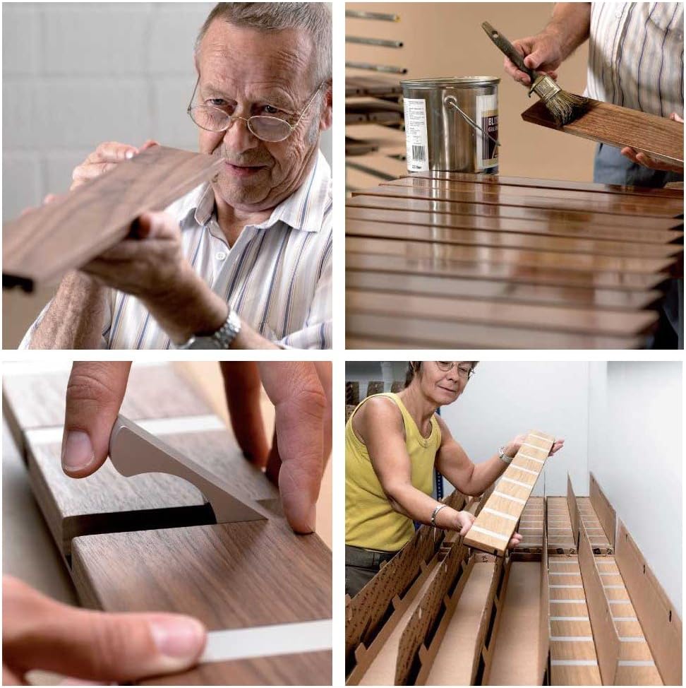 LoCa Garderobe Knax 8 Buche (Haken klappbar Alu) Garderoben-Leiste Kleiderhaken Flur modern Garderob