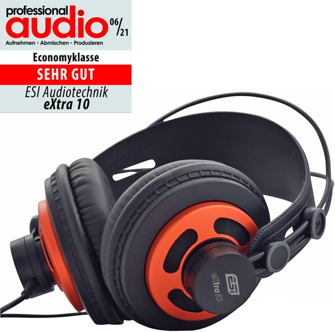 ESI Extra10 Studio-Kopfhörer + keepdrum Tisch-Stativ